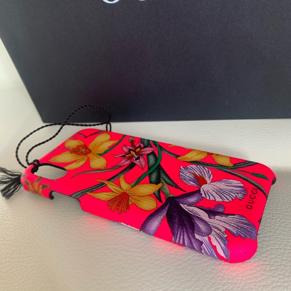💗NWT Gucci IPhone X/Xs Case Pink Flower - Picture 5 of 5